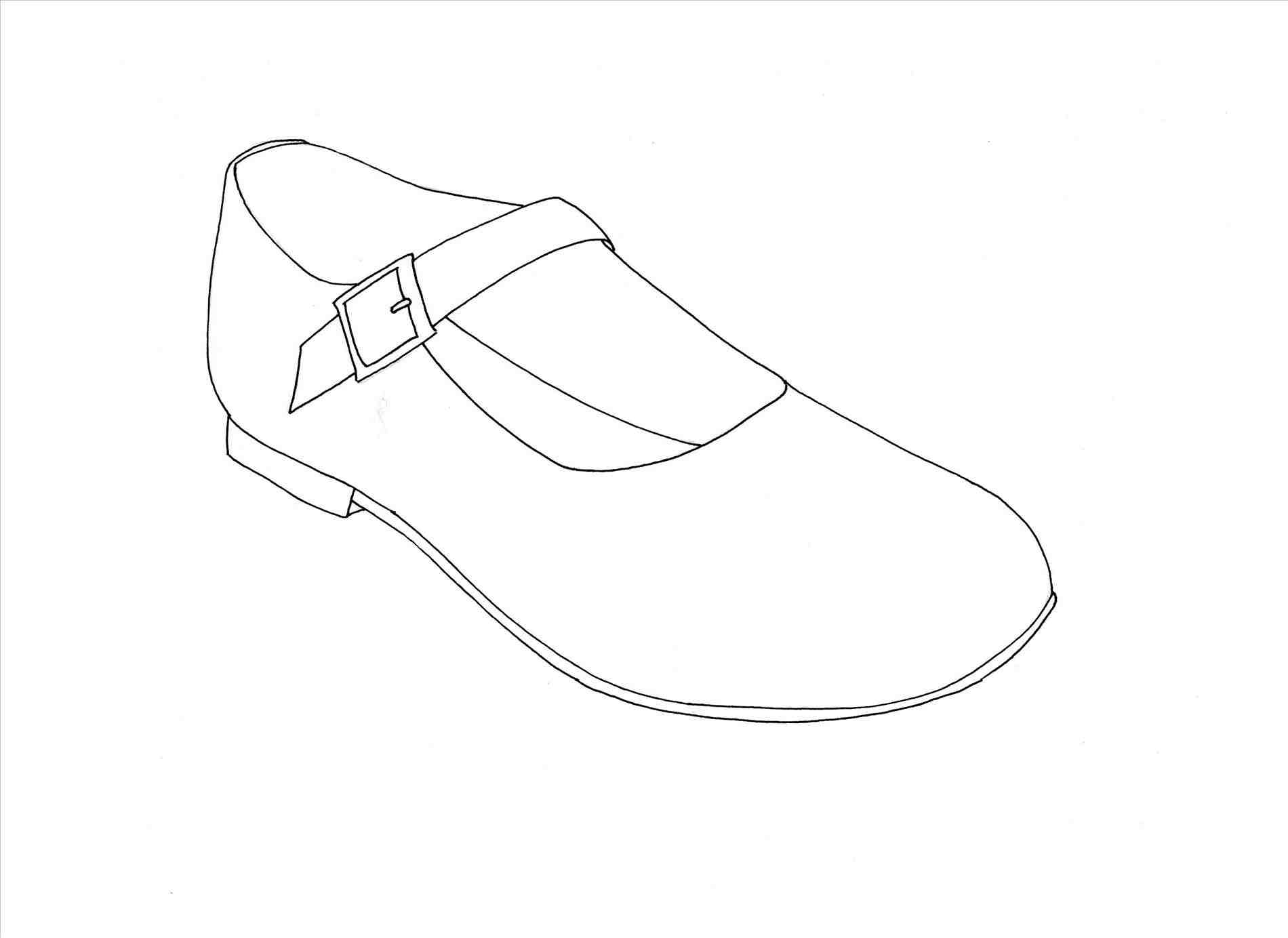 1900x1384 Shoes Drawing Easy