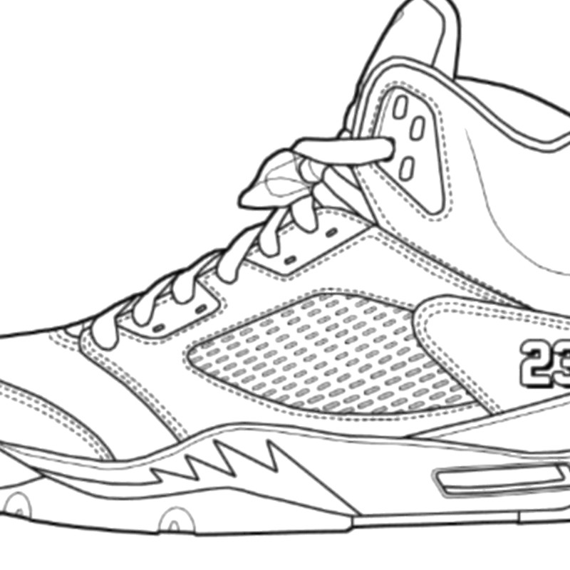 800x800 Air Jordan Drawing With Pencil