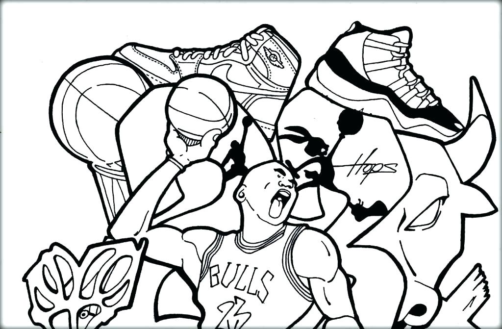 1024x671 Jordan Shoes Coloring Sheets Free Sneaker Coloring Pages Shoe