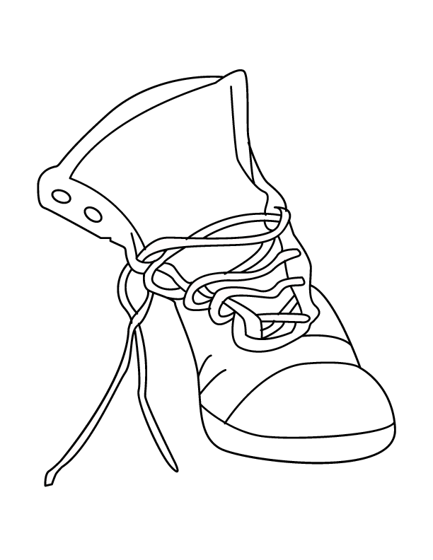 612x792 Jordan Shoes Coloring Page
