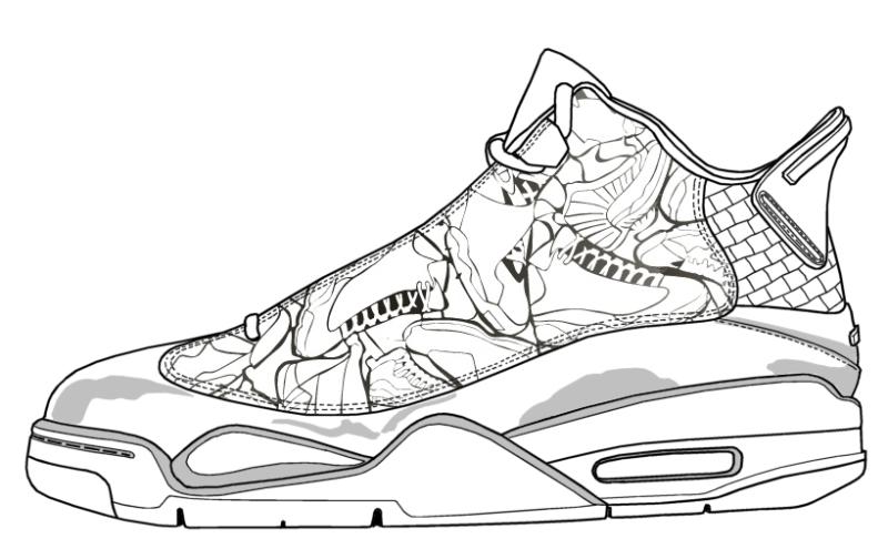 The best free Sneaker drawing images. Download from 251 free drawings ...