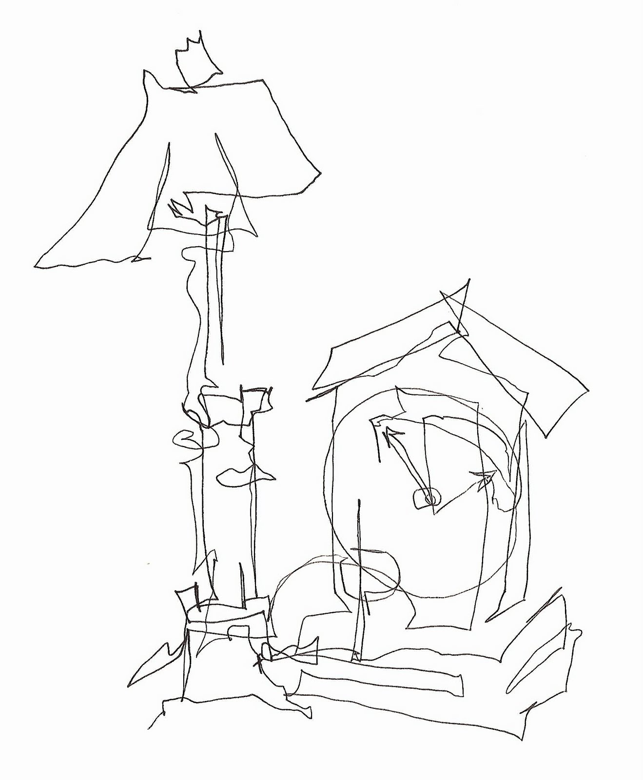 1319x1600 The Quotidian Journal One Line Blind Contour Drawings Line