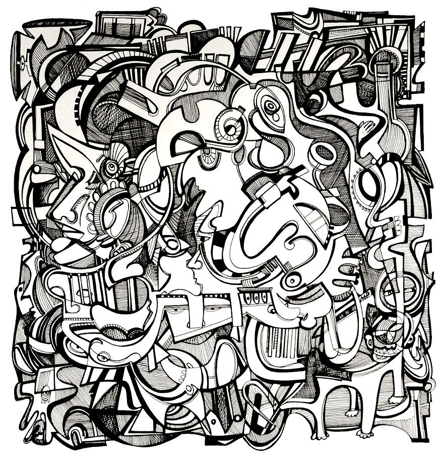 873x900 Journey Through Dreaming Drawing By Maya Hiort Petersen