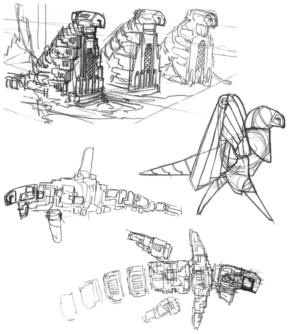 1000x1150 Journey. Pre Development Sketches