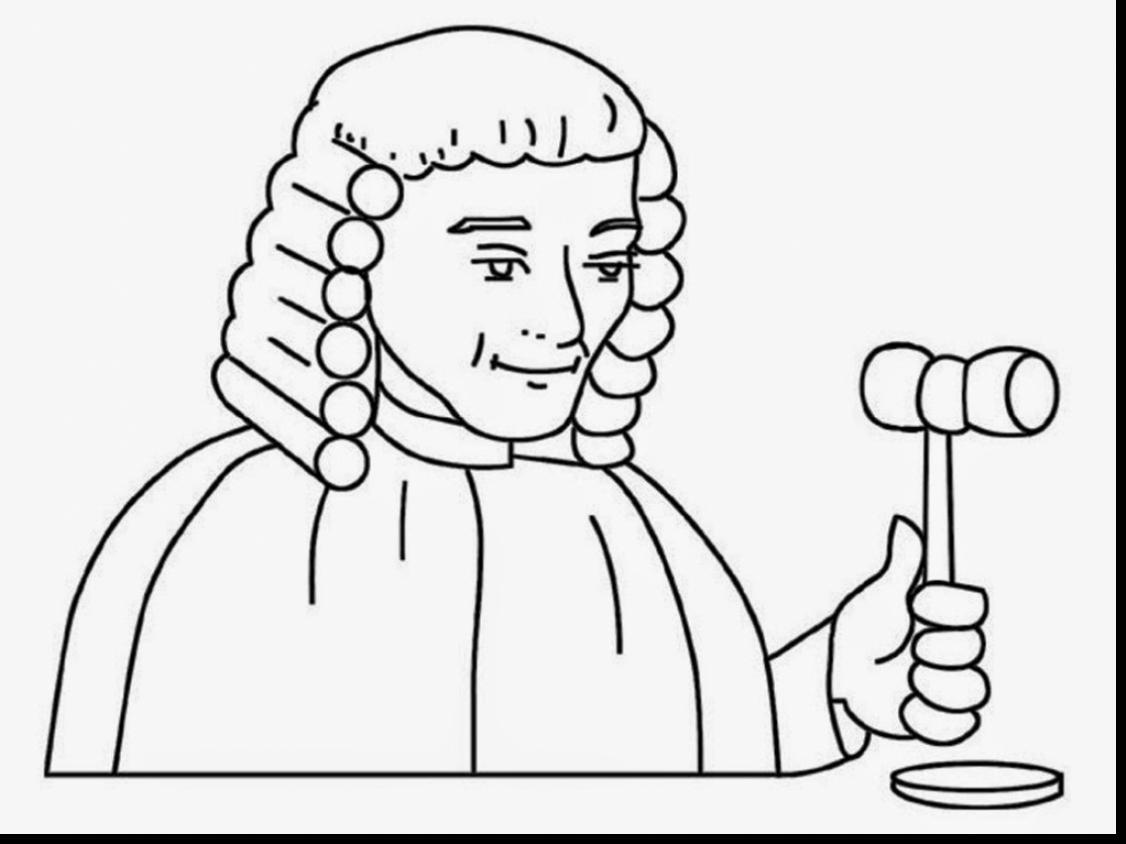 1126x844 Judge Clipart Black And White