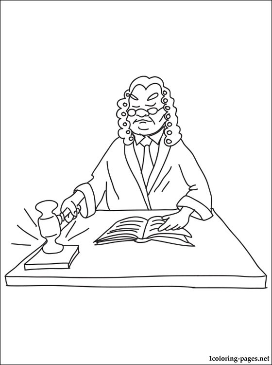 560x750 Judge Coloring Page Coloring Pages