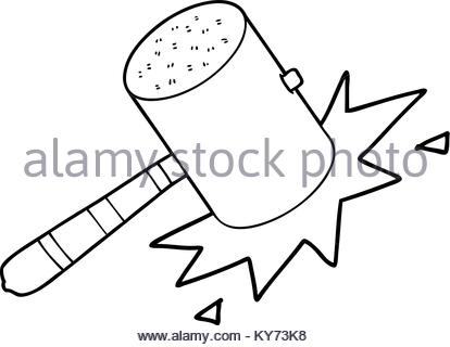 414x320 Cartoon Gavel Stock Vector Art Amp Illustration, Vector Image
