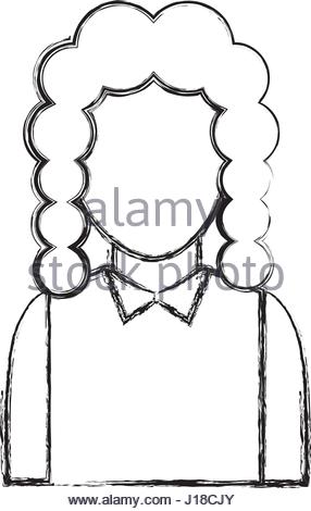 286x470 Judge Avatar Character Icon Vector Illustration Design Stock