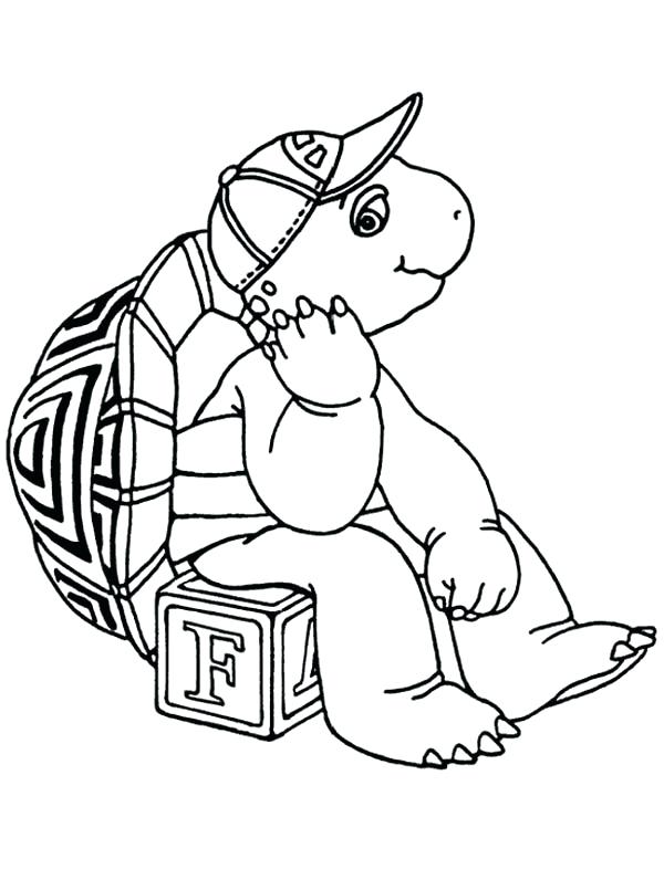 600x796 Box Coloring Page The Turtle Sitting On Letter Box Coloring Pages