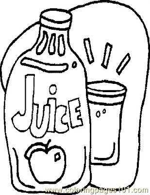 309x400 Juice Coloring Page