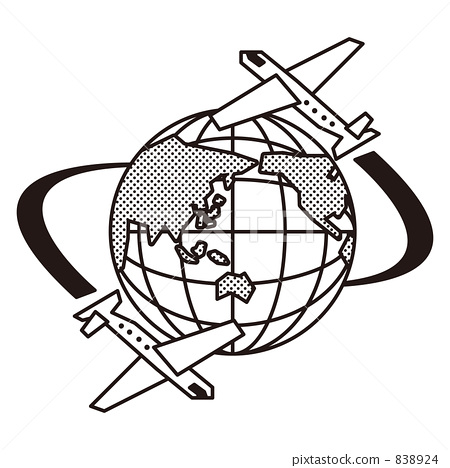 450x468 Globe, Jumbo Jet, Airplane