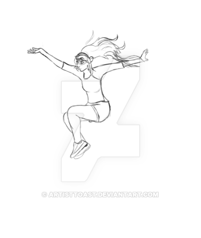 400x474 Jump Up! (Sketch) By Artisttoast