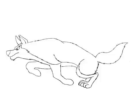 480x360 Dog Run Jump Animation Pencil Test