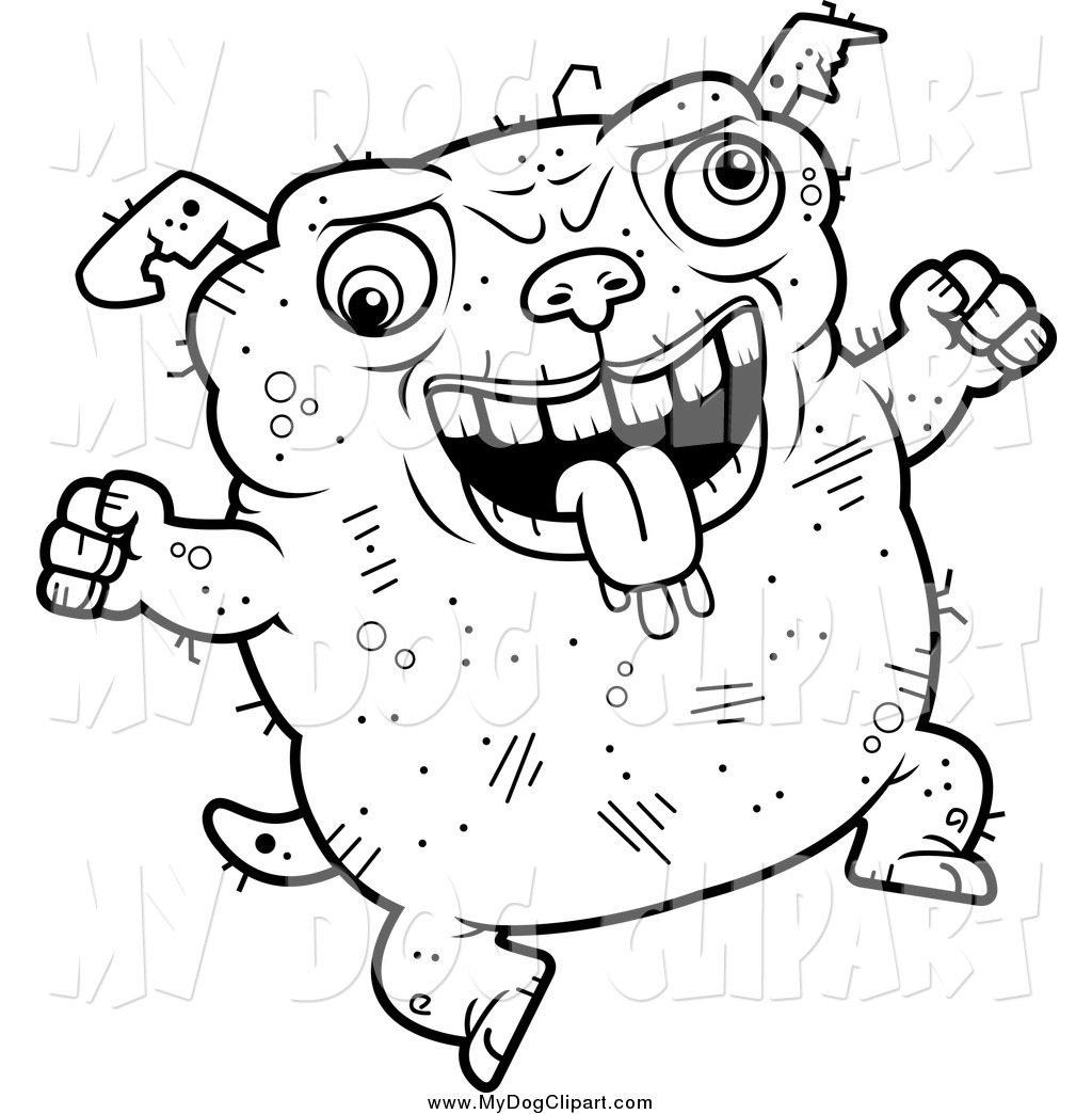 1024x1044 Clip Art Of A Lineart Jumping Ugly Dog By Cory Thoman