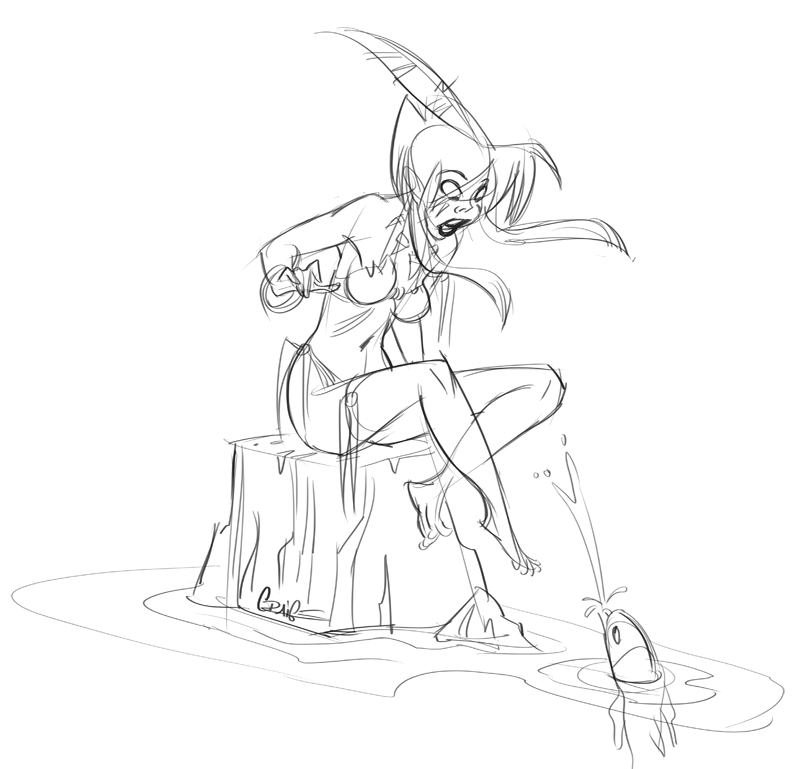 800x769 Nomads Draw Jungle Girl 1