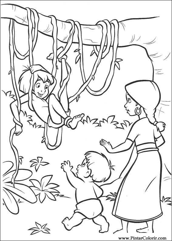 567x794 Drawings To Paint Amp Colour The Jungle Book 2