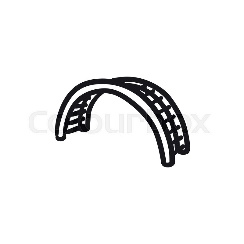 800x800 Jungle Gym Vector Sketch Icon Isolated On Background. Hand Drawn