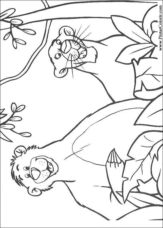 567x794 Drawings To Paint Amp Colour The Jungle Book