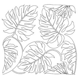 268x268 Jungle Leaf Coloring Page Kids Drawing And Coloring Pages