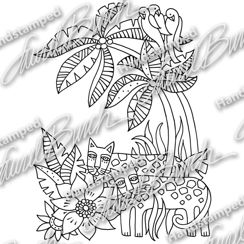 800x800 Jungle Leaves Metal Stencil