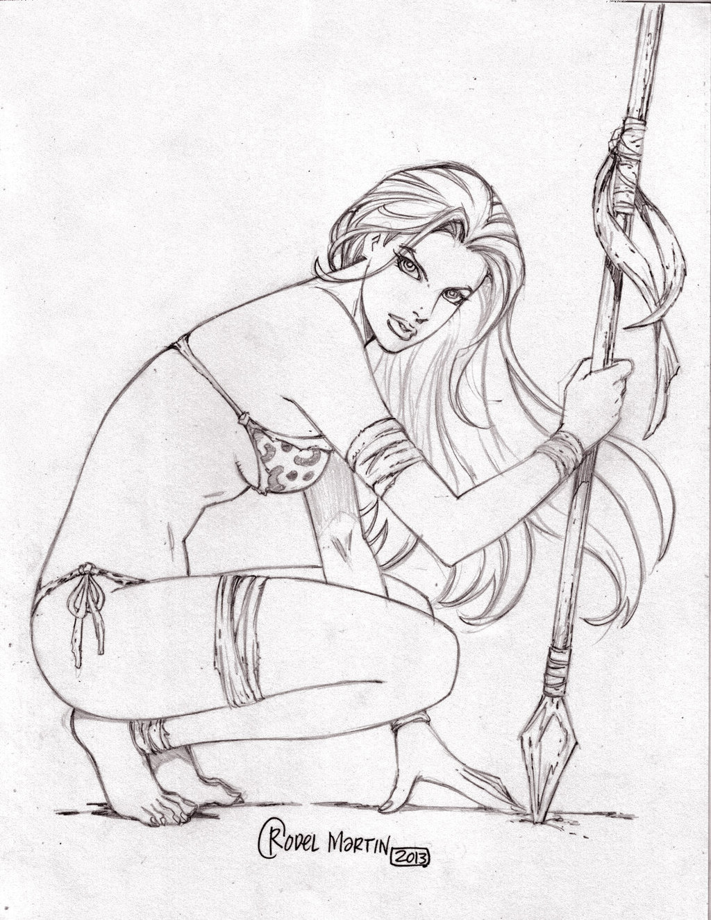 1024x1325 Jungle Girl Drawings Jungle Girl ( 7a) Pencil By Rodel Martin
