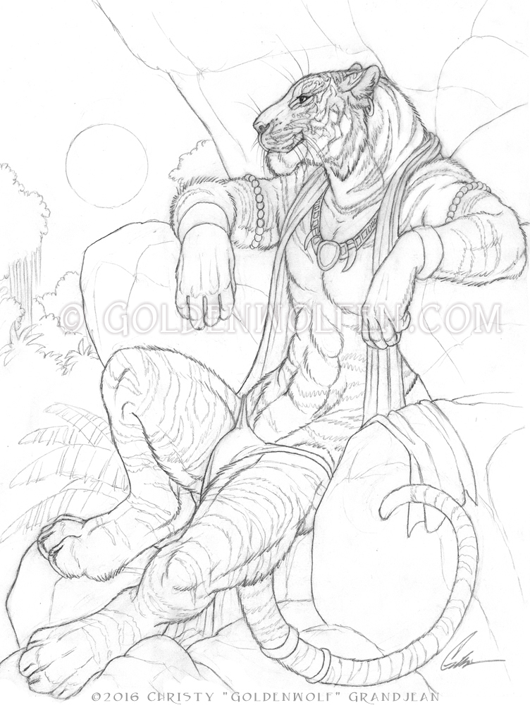 752x1000 Jungle Raja By Goldenwolf