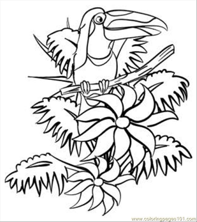 650x731 In The Jungle Coloring Page
