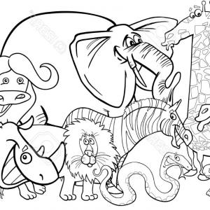 300x300 Jungle Scene Clipart Black And White