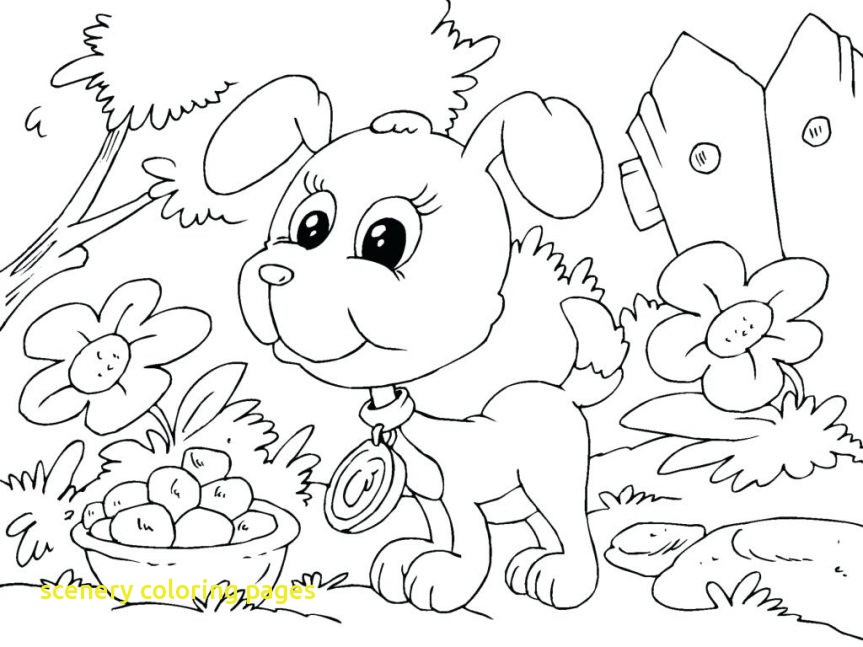 863x647 Scenery Coloring Pages Coloringpageforkids.co