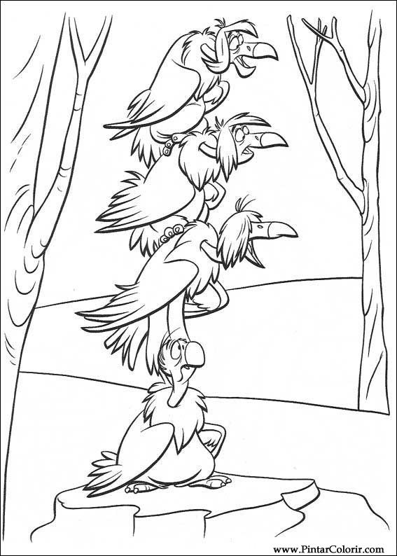 567x794 Drawings To Paint Amp Colour The Jungle Book