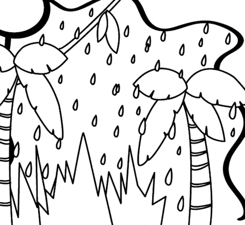 480x441 Rain In The Jungle Coloring Page Free Printable Coloring Pages