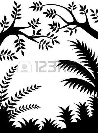 332x450 Silhouettes Of Tree With Its Roots Royalty Free Cliparts, Vectors
