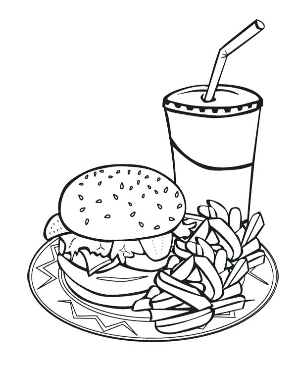 600x739 Mcdonalds Coloring Pages French Fries Coloring Page Printable Junk