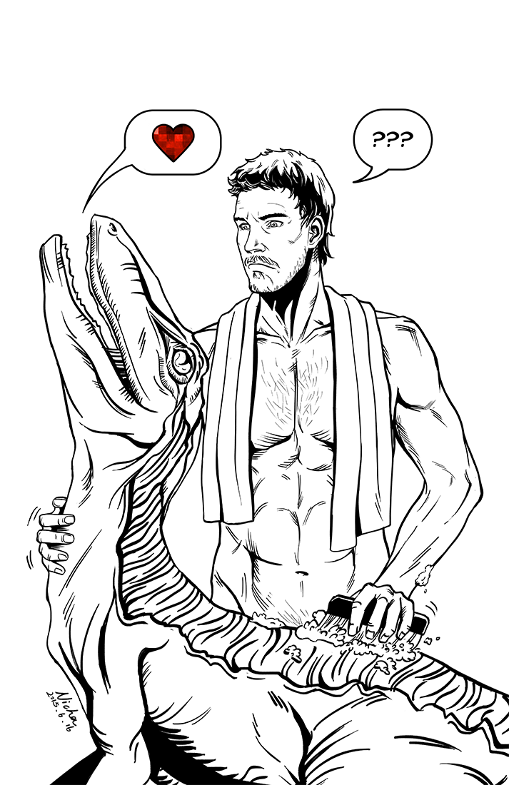 713x1100 Jurassic World Fan Art By Nichasheng