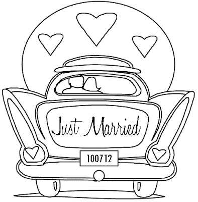 394x400 Kitschy Fun Just Married Dress Embroidery For Your Honeymoon