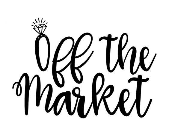 564x456 Off The Market Decal Engagement Gift Just Married Car Decal