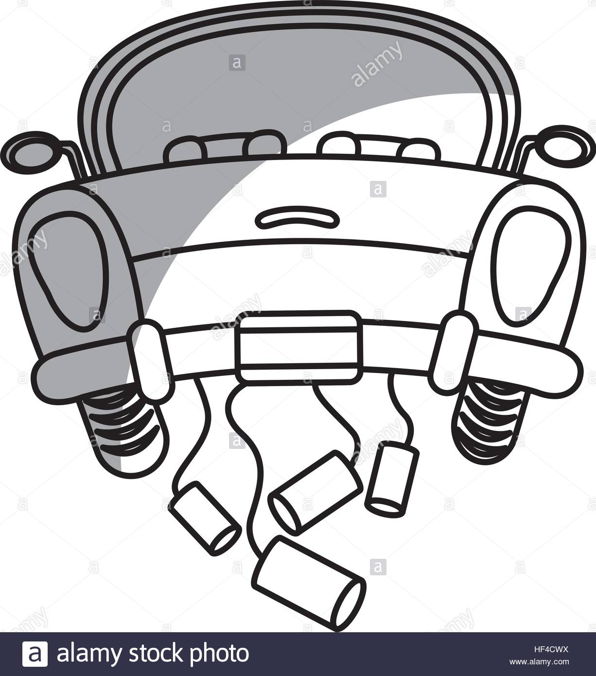 1226x1390 Just Married Car Isolated Icon Vector Illustration Design Stock