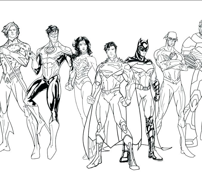 678x600 Justice League Coloring Book Together With Superheroes 34