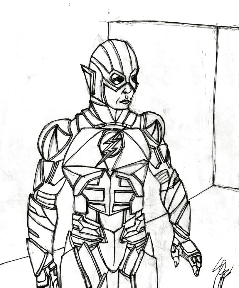 814x982 Justice League Flash By Soillustration