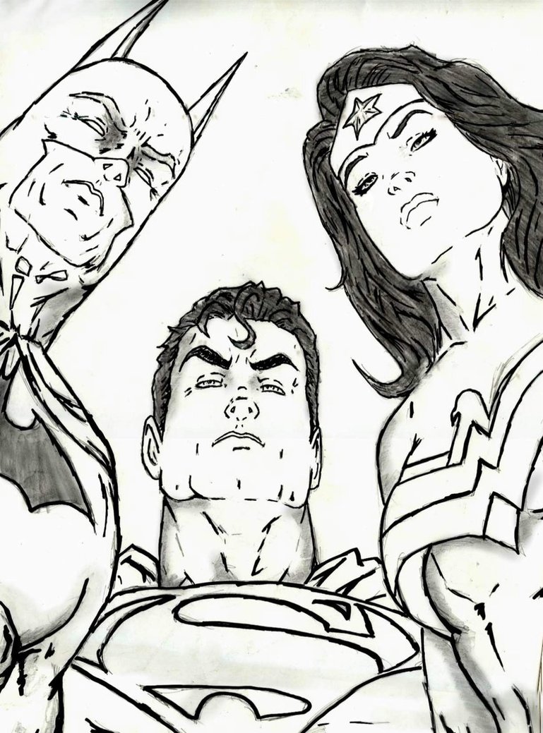 769x1039 The Justice League Trinity By Ethaclane