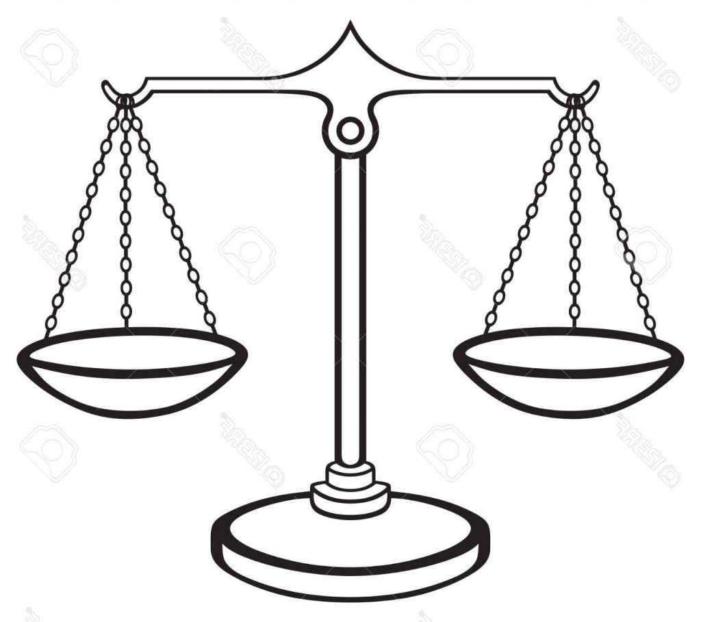 1024x909 Unique Scales Of Justice Isolated On White Background Stock Vector Cdr