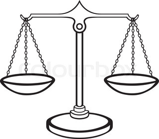 320x280 Vector Set Of Gold And Silver Scales Of Justice Stock Vector