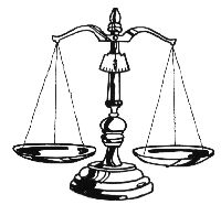 200x186 Vintage Ornate Brass Scales Of Justice Wlue Glass Prisms