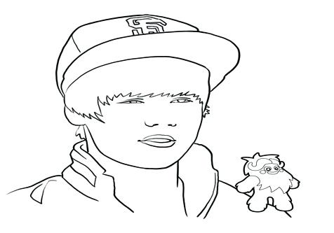476x333 Justin Bieber Coloring Page Coloring Pages To Print Out On Cartoon