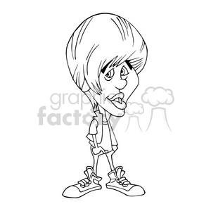 300x300 Royalty Free Justin Bieber Black White 393015 Vector Clip Art