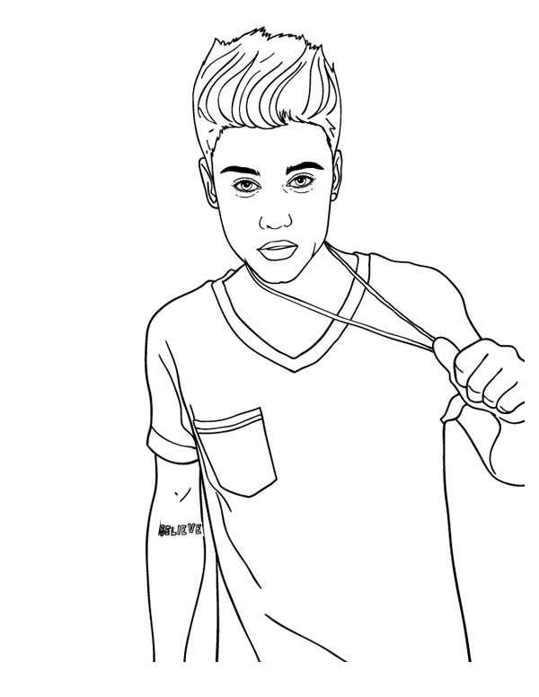 600x776 Coloring Pages Stunning Justin Bieber Coloring Pages To Print