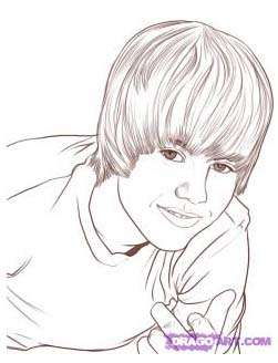 251x328 Pop Star Art Lessons How To Draw Justin Bieber