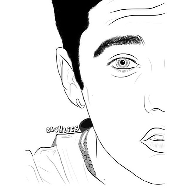 640x640 Justin Bieber Drawing By Rauhlies