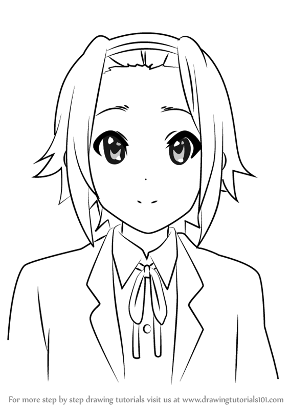 567x800 Learn How To Draw Ritsu Tainaka From K On!! (K On!!) Step By Step