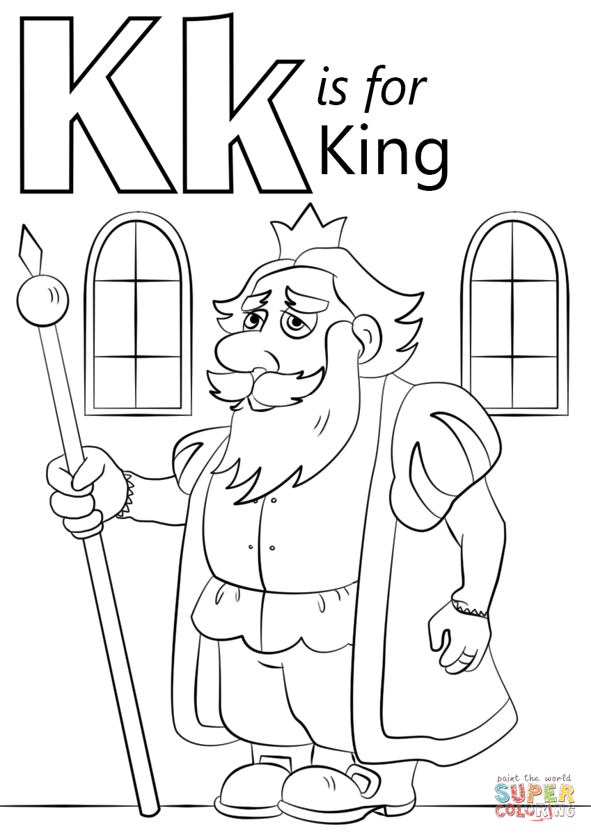 849x1200 Letter K Is For King Coloring Page Free Printable Coloring Pages